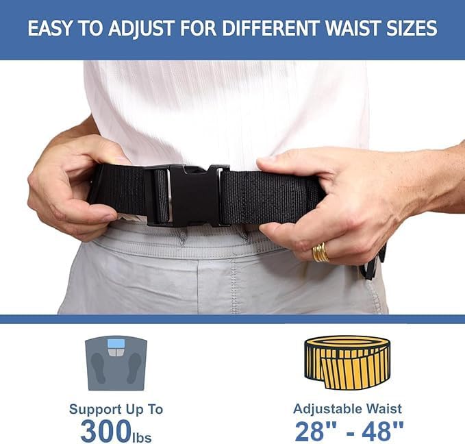 Gait Belts for Seniors - Transfer Gate Belts Medical for Elderly and Disabled - Easy to Use Quick Release Gait Belt with Handles for Physical Therapy Medical Nursing Use - Elderly Assistance Products