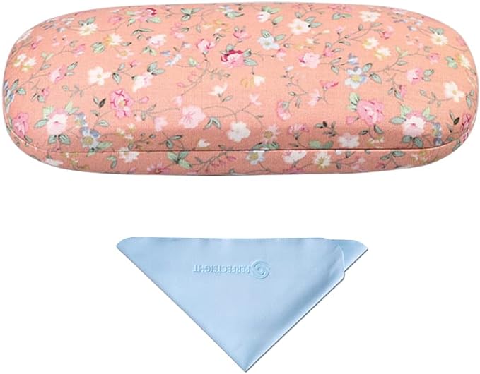 PERFECTSIGHT Hard Shell Eyeglasses Case, Kawaii Protective Glasses Case for Kids, Cute Eyeglass Case for Women Men Girls