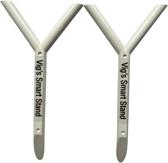 Golf Club Stand and Holder - Set of 2 - Golf Accessories, Pocket Size for Wet Grass Protection by Vig's Smart Stand
