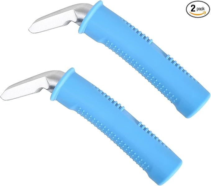 Valorcielo Car Door Handle for Elderly, 300 lb Support, Blue 2 Pack | Auto cane portable vehicle support handle with non-slip grip, a car door assist bar for more confident entry and exit