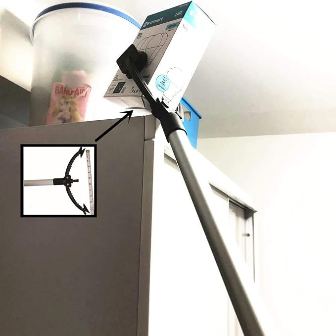 Reacher Grabber New Locking Feature,10.5'' Wide Jaw, 35'' Extra Long, Suction Cups for Precise Work, 360 Degree Head Rotation, Reaching Assist Tool for Trash Pick Up,Garden Nabber, Arm Extension