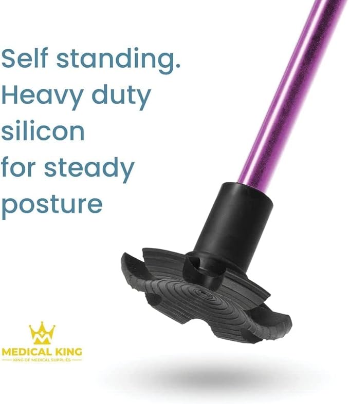 Walking Cane for Men and Women - Special Balancing Stick With 10 Adjustable Heights - Self Standing, Folding, Portable, Collapsible, and Comfortable