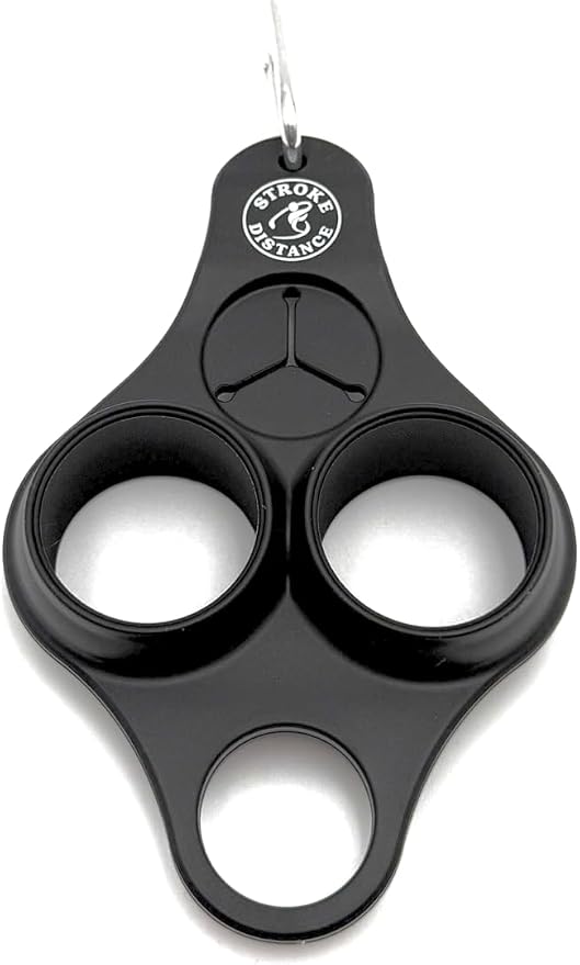 Stroke & Distance Silicone Golf Ball Holder – Golf Ball Caddie, Clip‑On Golf Bag Accessory for Balls, Tees, Keys & Towels, Durable Multi‑Use Organizer