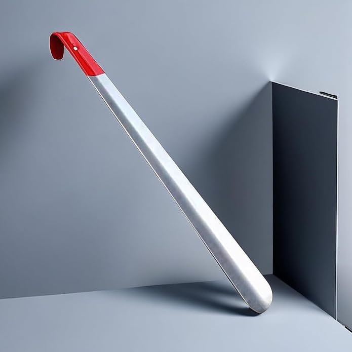 Extra Long Shoehorn, Set of 2, 16.5” Metal Shoe Horn, Heavy Duty Stainless Steel Shoehorn for Men, Women, Kids, Seniors