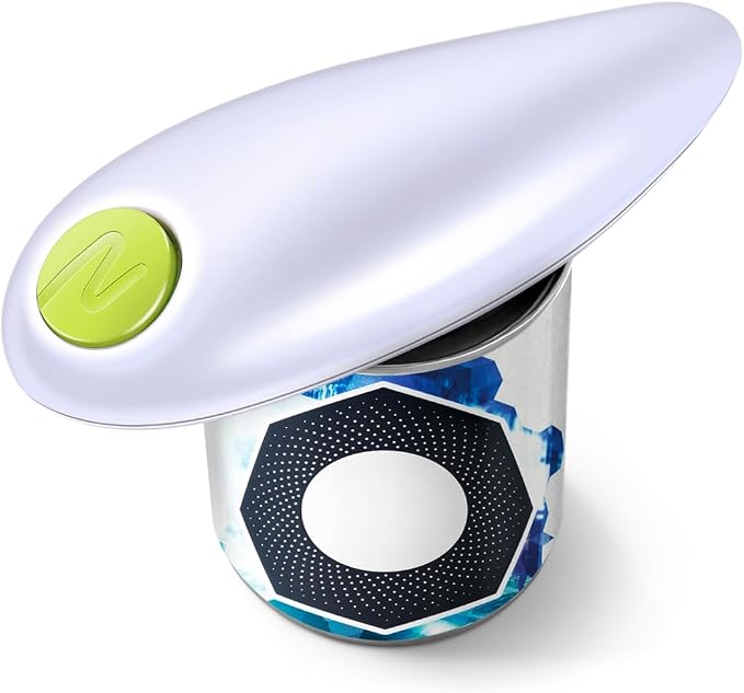 Electric Can Opener, One-Button Automatic Hands-Free Operation, for Arthritis and Elderly, Smooth Edge Safety