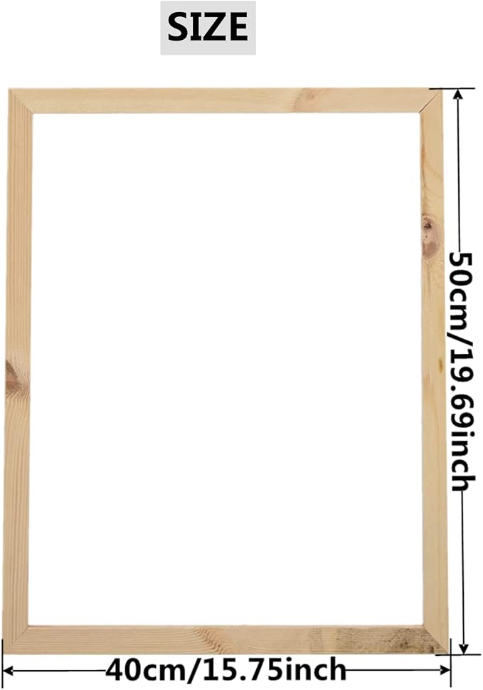 40X50 cm Wooden Frame DIY Picture Frames Art Suitable for Home Decor Painting Digital Diamond Drawing Paintings, Display Pictures 16x20 picture frames for wall (40 * 50CM)