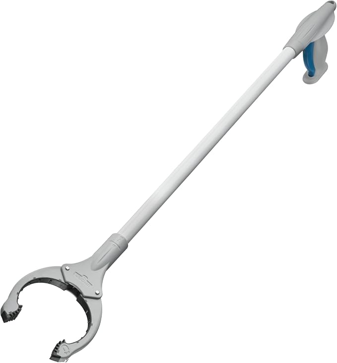 Unger 32” Grabber Plus Reacher Tool and Trash Picker Upper, Built-In Magnet and Economic Grip, Claw Pickup and Yard Clean Up, Reaching Assist for Seniors, Safely Perform Tasks