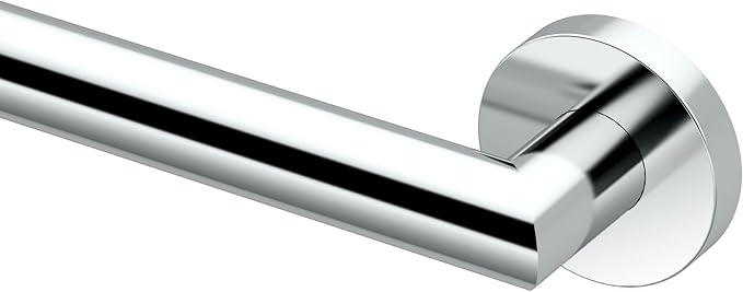 Gatco 962 Glam 18" L Grab Bar, Chrome/ADA Compliant Stainless Steel Safety Grab Bar for Bathroom