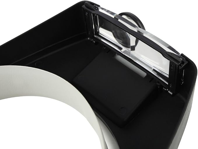 Headband Magnifier with Light，Glasses for Close Work,10X | Loupe Visor for Repair,Crafts, Hobby，Jewelers，hands free magnifying glasses with light,miniature painting magnifier