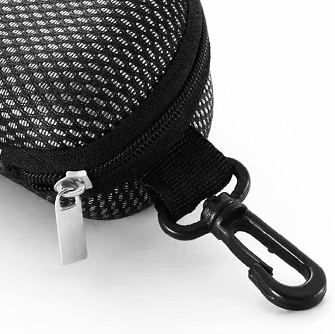 Yamrots 2 Pcs Zipper Hard Sunglasses Cases Portable Travel Eyeglasses Cases with Plastic Hook