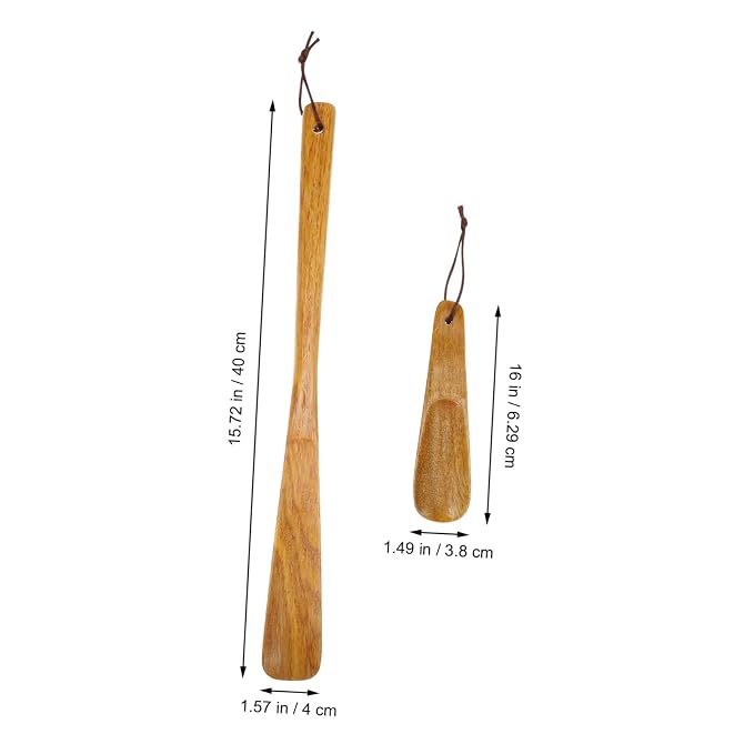 2Pcs Shoe Horns for Women and Seniors Long and Short Handle Lazy Shoe Helpers for Easy Footwear Access Shoe Horns for Men Women Elderly