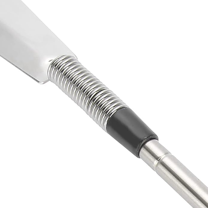Shoehorn Aid with Long Handle Stainless Steel Spring Telescopic Shoe Horn Shoe Lifter for Elderly People,Pregnant woman and Move Inconvenient person