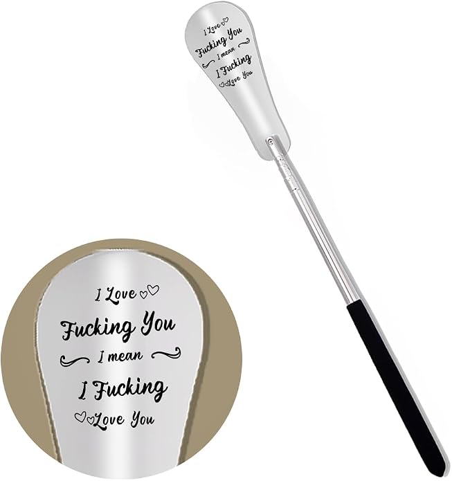 Shoe Horn Spoon Helper for Seniors Long Shoehorn for Dad Husband Long Handle Shoe Horn Spoon for Shoes
