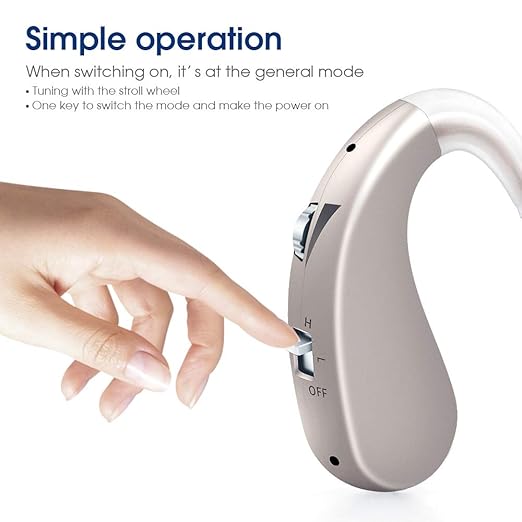 Britzgo Hearing Aids with Noise Cancelling,Rechargeable Sound Amplilfier,Upgraded Digital Chip(2 pieces)