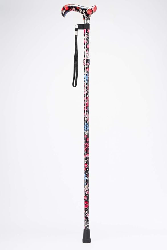 [Combo] Merry Sticks Lightweight Foldable Walking Canes for Women and Men, Adjustable & Collapsible Walking Stick for Seniors, Includes A Cane Bag & A Smart Reflective Cane Holder