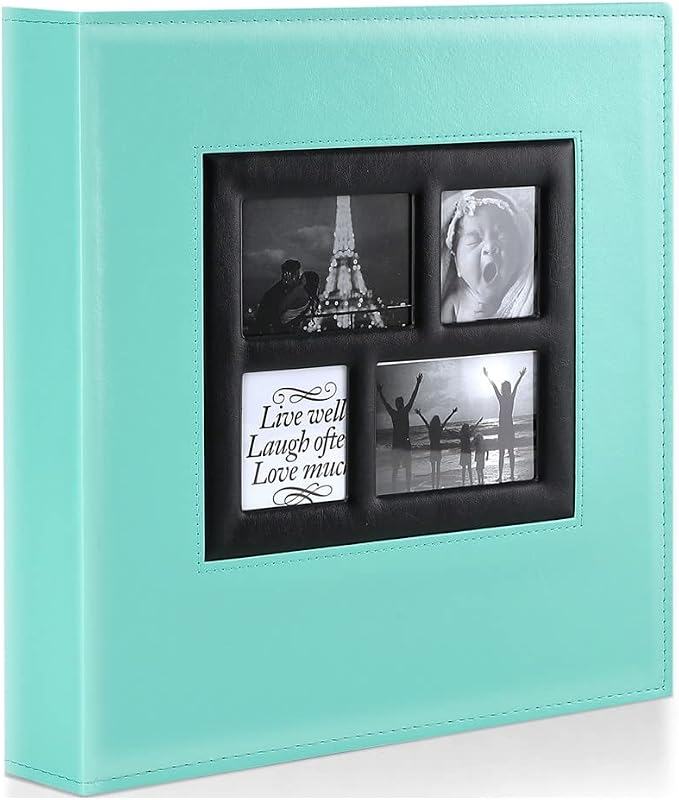 Ywlake Photo Album 4x6 1000 Pockets Photos, Extra Large Capacity Family Wedding Picture Albums Holds 1000 Horizontal and Vertical Photos Pictures Teal
