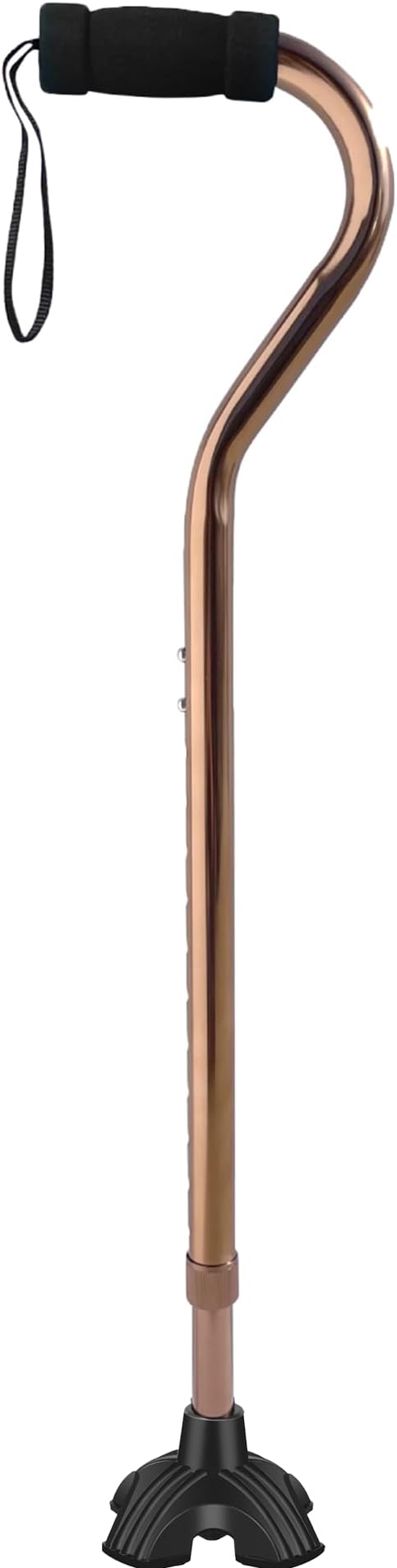 Sky Med Self-Standing Aluminum Lightweight Bariatric Heavy Duty Cane-600lbs Weight Capacity, for Women&Men, 1.5 lbs. Product Weight, Soft Hand Grip, Height Adjustable 29"-40"