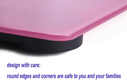 Scale for Body Weight, Digital Bathroom Scale, Weight Scales for People,Body Scale,Pink,Max:400LB/180KG,2 Weighing Units: LB/KG