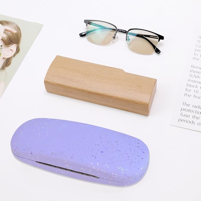 PERFECTSIGHT Hard Shell Eyeglasses Case, Kawaii Protective Glasses Case for Kids, Cute Eyeglass Case for Women Men Girls