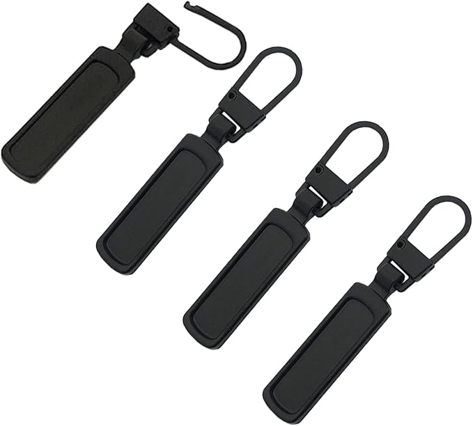 Mizeer Zipper Pull Replacement for Small Holes Zipper, Detachable Zipper Tab Repair for Clothing Jackets Boots
