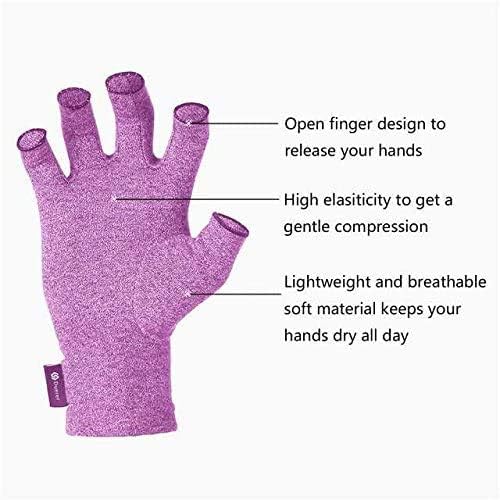 Duerer Arthritis Gloves Women Men, Carpal Tunnel, Rheumatiod, Tendonitis, Fingerless Hand Thumb Compression Gloves