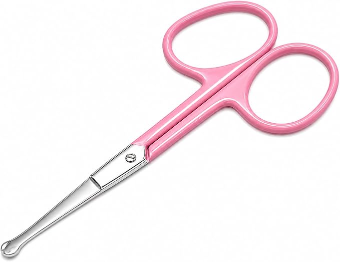 Stainless Steel Nose Hair & Eyebrow Cutting & Trimming Scissors