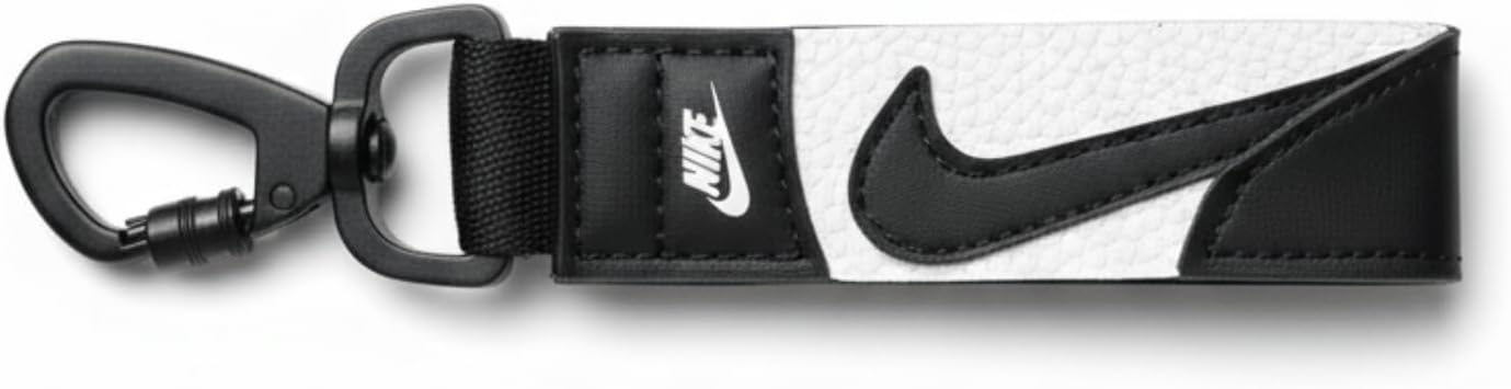 Nike Swoosh Key Holder - Durable Carabiner-Style Clip, Keychain with Iconic Branding