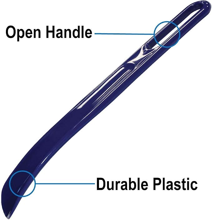 Rehabilitation Advantage Durable Travel Size Plastic Shoehorn