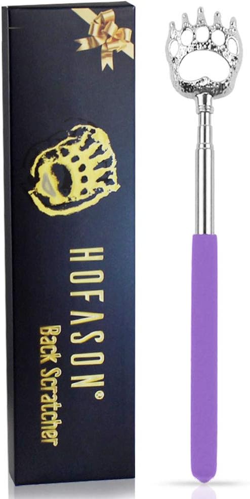 HOFASON Gift for Men, Stocking Stuffers for Adults Men Women, Back Scratcher, Mens Gifts for Christmas, White Elephant Gifts for Adults Husband Wife Friend Him Her Small Gadgets for Men, Dad (Purple)