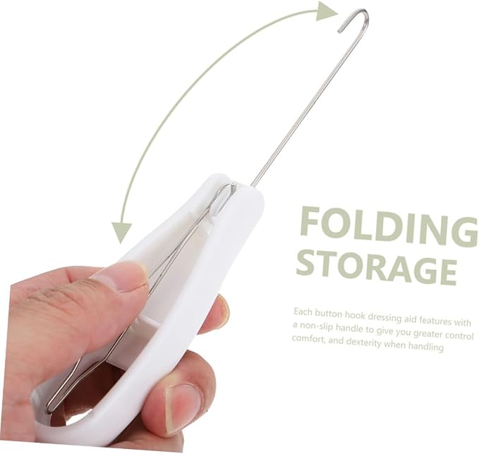 Gatuida 4pcs Buttoning Aid Tool Zipper Puller and Coat Button Assist Device Convenient Dressing Helper for Seniors and Disabled Effortless Zipper and Button Fastening
