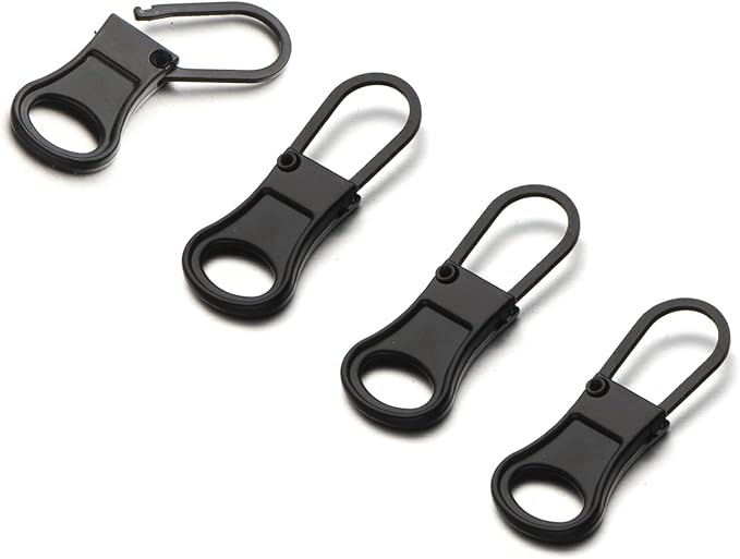 Mizeer Zipper Pull Replacement for Jacket, Perfect for Small Hole Zippers, Detachable Small Zipper Pulls Tab Repair for Clothing Jackets Boots Purse