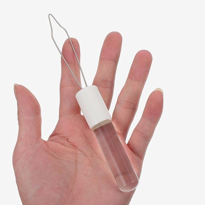 2pcs Button Hook and Zipper Puller Dressing Aid Tool with Acrylic Handle for Seniors and Elderly, Button Assist Device for Shirts, Coats, Pants, and Arthritis Support