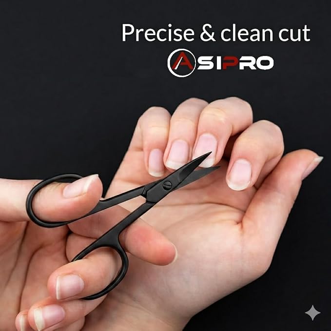 Nail Scissors for Women & Men with Pouch Manicure Gifts Scissors for Nails Toenail Scissors Adults Tijeras para Uñas Fingernail Scissor Toe Nail Scissors Curved