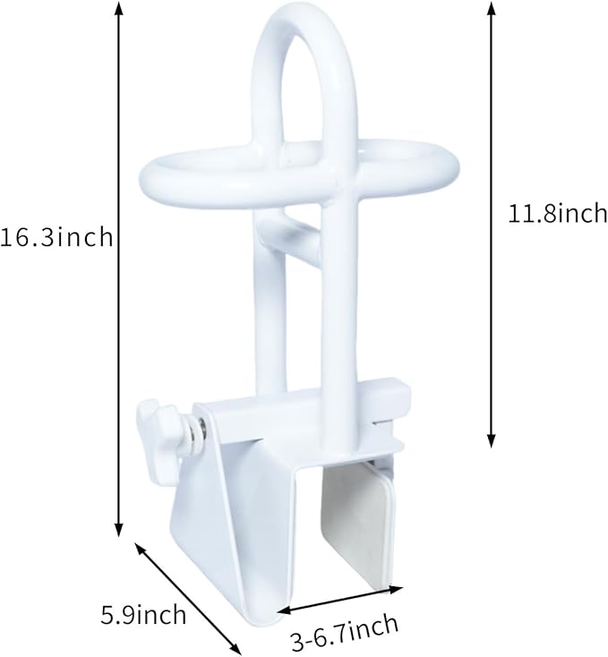 Triple Grip Adjustable Bathtub Handles for Seniors, Tub Grab Bars for Side of Tub, Handicap Grab Bars, Tub Handles for Elderly Innovative Balance Design for Family Safety fits 3-inch+ Thick Walls