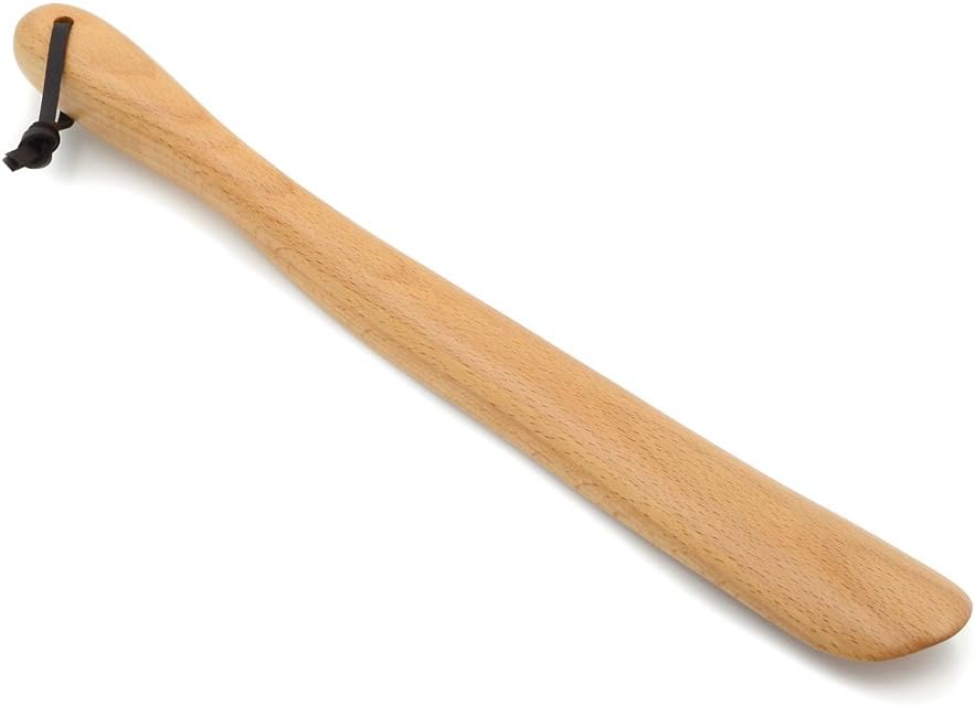 muso wood Shoe Horn Long Handle for Seniors,Wooden Shoehorn for Men, Women, Kids,Pregnancy