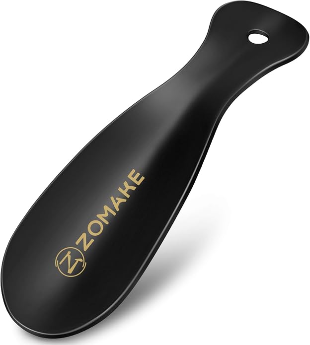 ZOMAKE Metal Shoe Horn, Small Travel Shoehorn for Men Women Kids, 5.9''/7.3''/7.5'' Portable Shoe Spoon Helper