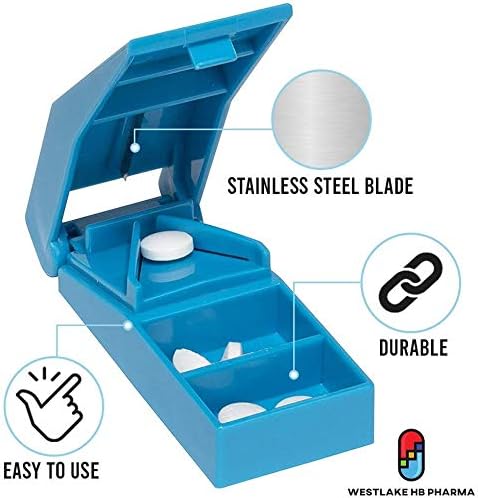 Renoir Pill Cutter, Stainless Steel Blade, for Cutting Small Pills or Large Pills in Half (2)