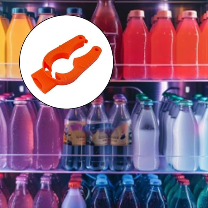 6 Pcs Water Bottle Opener – Multifunctional Plastic Bottle Cap Opener & Soda Can Opener, Ergonomic Design for Arthritic Hands, Weak Grip, Seniors & Elderly (3 Colors)