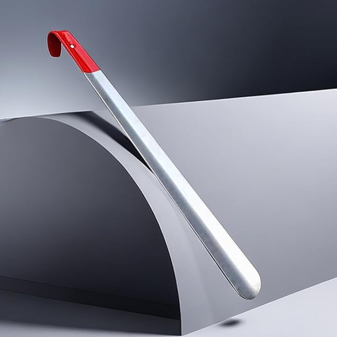 Extra Long Shoehorn, Set of 2, 16.5” Metal Shoe Horn, Heavy Duty Stainless Steel Shoehorn for Men, Women, Kids, Seniors