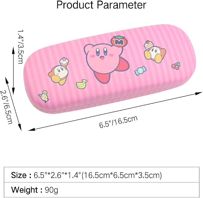 PERFECTSIGHT Hard Shell Eyeglasses Case, Kawaii Protective Glasses Case for Kids, Cute Eyeglass Case for Women Men Girls