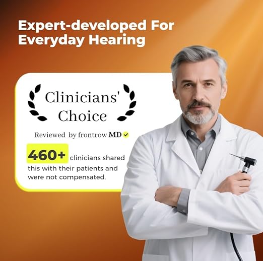 LINNER Saturn 2025 OTC Hearing Aids for Senior & Adult, Rechargeable Amplifiers with Comfort Design, Noise Cancellation for Aid & Assist Hearing, Discreet & Nearly Invisible In-Ear Device (Beige)