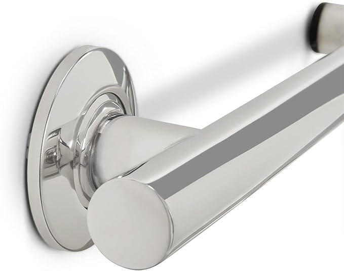 Seachrome Bathroom Grab Bar, 38 inch Stainless Steel, Right Handed Zuma Bar, 1 1/4 inch Diameter, Handicap Grab Bar, Safety Rail, Polished Stainless (Model: GWR-3638-QCR-PS)