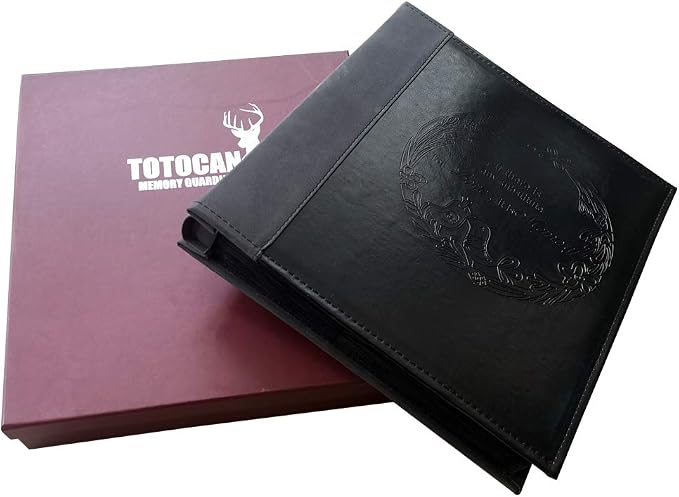 4x6 Photo Albums 600 Pockets, Large Capacity Photo Book with Vintage Leather Cover, Family, Baby, Wedding Photo Album (Black)