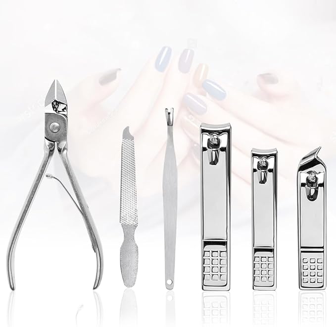 Yougai Nail Clippers Set for Men and Womens Gift Manicure Set 18 Pieces Stainless Steel Manicure Kit,Nail Care Tools with Luxurious Travel Case