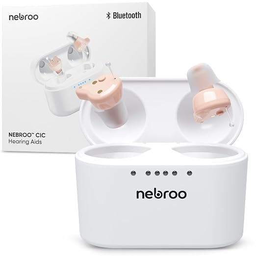 Bluetooth Hearing Aids | Comfortable Fit | Hearing Amplifier For Seniors & Adults to Combat Hearing Loss | 19 Hour Battery Life