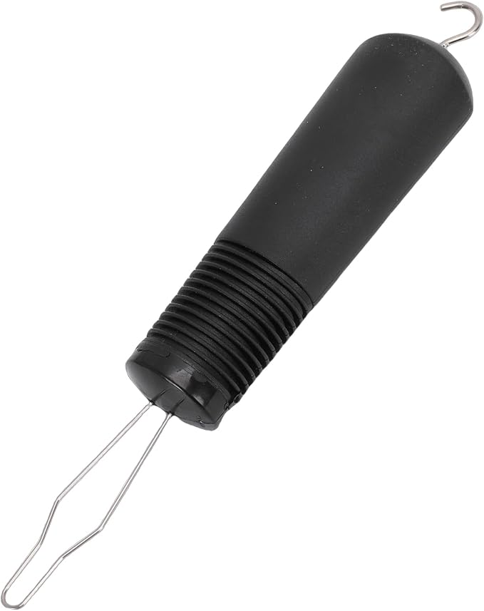 GOWENIC Button Hook, Zipper Puller One Hand Dressing Tool, Clothing Fastener Hook Aid with Ergonomic Grip for Arthritis Seniors, Button Aid for Jackets Coats, Dressing Assistant for