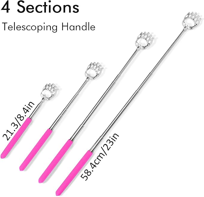 HOFASON Gift for Men, Stocking Stuffers for Adults Men Women, Back Scratcher, Mens Gifts for Christmas, White Elephant Gifts for Adults Husband Wife Friend Him Her, Small Gadgets for Men, Dad (Pink)