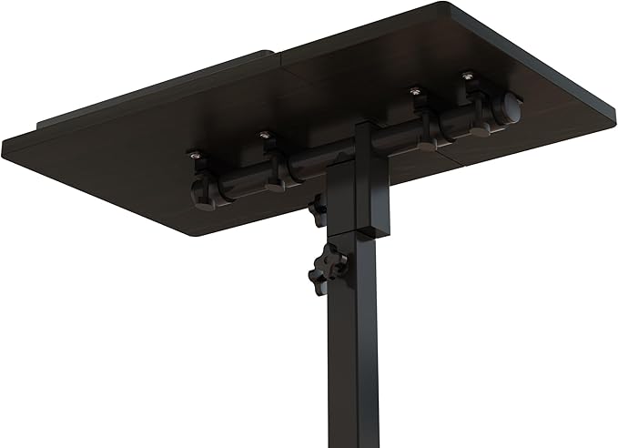 TigerDad Mobile Adjustable Height Laptop Stand PC Computer Portable Notebook Swivel Laptop Desk Rolling Table Desk Cart Tiltable with Wheels Casters& Mouse Pad Table