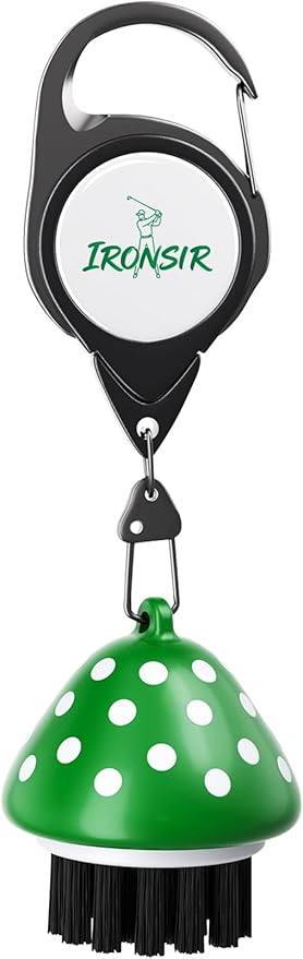 Mini Golf Club Brush Cleaner with Retractable Clip, Cool Golf Accessories for Men/Women Golf Stuff Golf Gadgets Unique Golf Golf Gifts for Men