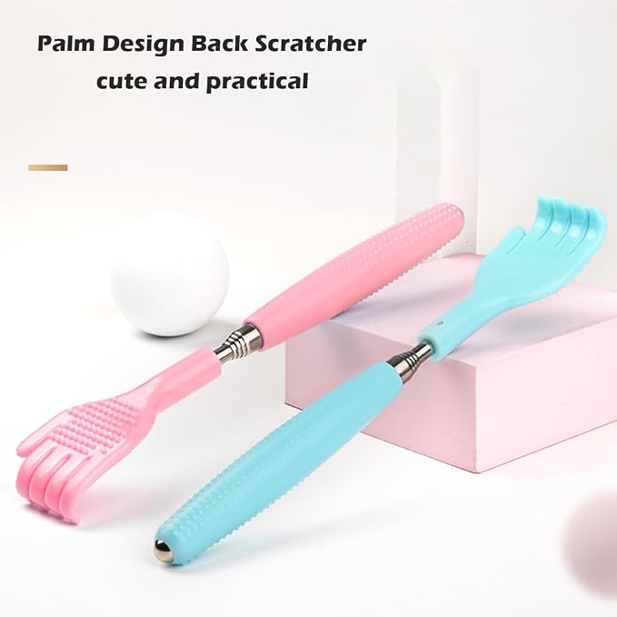 Back Scratcher for Women Men - Hand-Like Shape | Back Scratching Tool Extendable Portable and Lightweight 21.65inch Pink